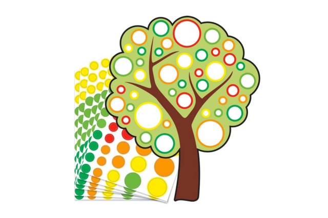 Sticker Workshop: 6 Trees + 6 Butterflies + 6 Rainbows - 5 - Creative Sticker Kits - 10doigts.com - Kits créatifs avec gommettes : le plein d’idées pour les petits artistes - 10doigts.fr
