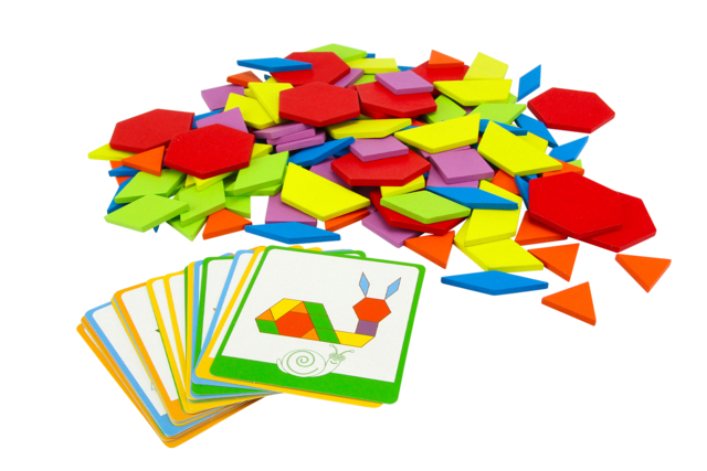 Wooden Tangram Game - 130 Pieces - 3 - Wooden Games and Toys - 10doigts.com - Jeux et Jouets en bois - 10doigts.fr