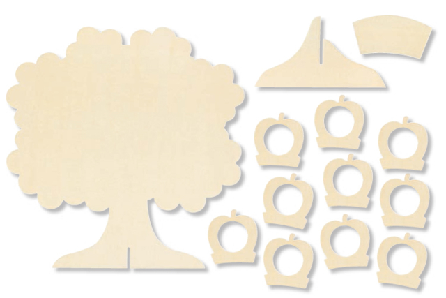 Kit árbol genealógico - Cadres photos en bois - 10doigts.fr