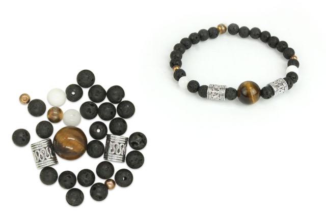 Tiger Eye Bracelet - 3 - Lithotherapy / Chakra Bracelets - 10doigts.com - Lithothérapie / Bracelets chakras - 10doigts.fr