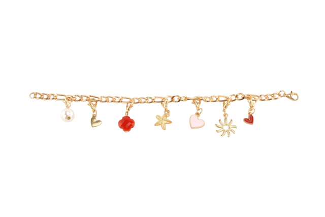 Golden Chain Bracelet Kit with Charms - 3 Pieces - 6 - Jewelry Kits - 10doigts.com - Kits Bijoux - 10doigts.fr