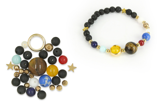 Kit pulsera Sistema solar - Lithothérapie / Bracelets chakras - 10doigts.fr