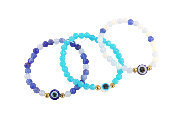 Lucky Eye Bracelets Kit - 10 Pieces - 4 - Jewelry Kits - 10doigts.com - Kits Bijoux - 10doigts.fr