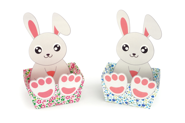 Rabbit Basket Kit - 4 Baskets - 3 - Easter Baskets - 10doigts.com - Paniers de Pâques - 10doigts.fr