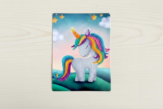 Diamond Painting Kit, Unicorn - 15 x 20 cm - 2 - Diamond Painting: Complete Kit - 10doigts.com - Diamond Painting : Kit complet - 10doigts.fr