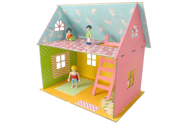 Kit casa para construir - Maquettes en bois - 10doigts.fr