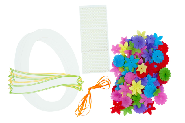 Flowered Easter Egg Suspension Kit - 6 pcs - 3 - Easter Wreaths - 10doigts.com - Couronnes de Pâques à décorer et fabriquer soi-même - 10doigts.fr