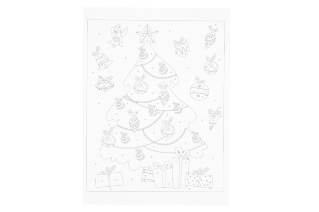 Kit de pintura por número abeto de Navidad - Idées Cadeaux DIY Noël - 10doigts.fr