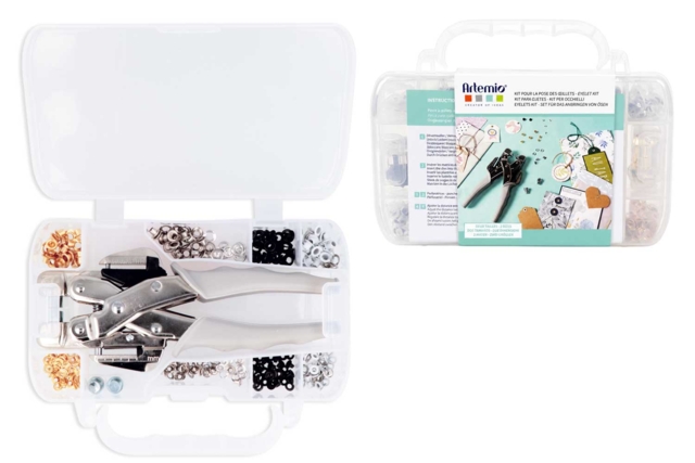 Punch and Eyelet Kit - Complete Case - Pinces perforatrices - 10doigts.fr