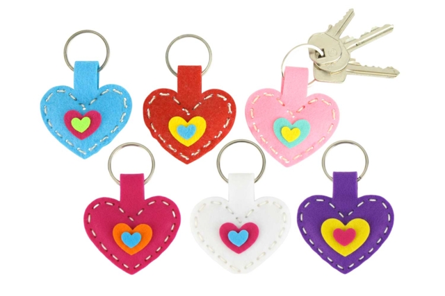 Felt Keychain Kit to Make - 24 Pieces - 3 - Felt Kits - 10doigts.com - Kits en feutrine - 10doigts.fr