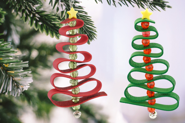 DIY Christmas Tree Hanging Kits - 12 Pieces - 1 - Christmas Creative Kits for Children - 10doigts.com - Kits créatifs de Noël pour les enfants - 10doigts.fr