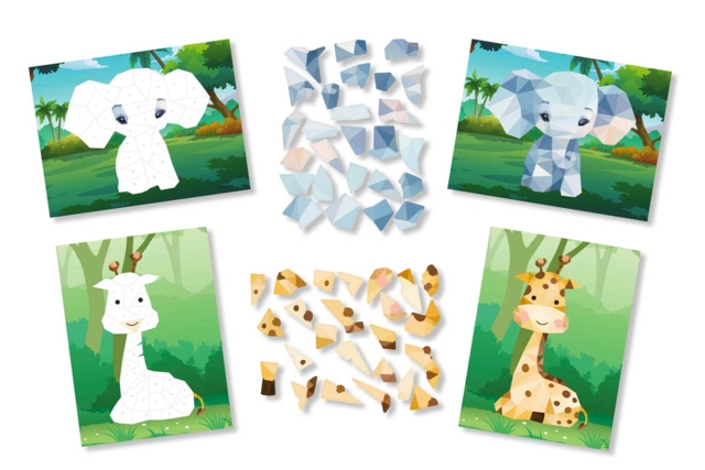 Sticker Mosaic Kits: Themes of Your Choice - 5 - Animal and Nature Kits - 10doigts.com - Kits animaux et nature : créez votre propre univers sauvage - 10doigts.fr