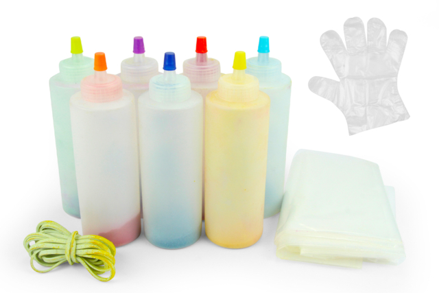 Tie and Dye Painting Kit - 6 Colors - 5 - Fabric Paint - 10doigts.com - Peinture textile : tout le matériel pour personnaliser tissu et vêtements - 10doigts.fr