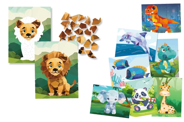Sticker Mosaic Kits: Themes of Your Choice - 1 - Animal and Nature Kits - 10doigts.com - Kits animaux et nature : créez votre propre univers sauvage - 10doigts.fr