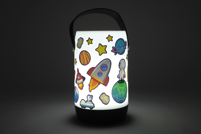 luz nocturna infantil espacio estrellas - Articles lumineux, guirlandes et bougies LED - 10doigts.fr