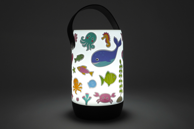 luz nocturna océano peces - Articles lumineux, guirlandes et bougies LED - 10doigts.fr