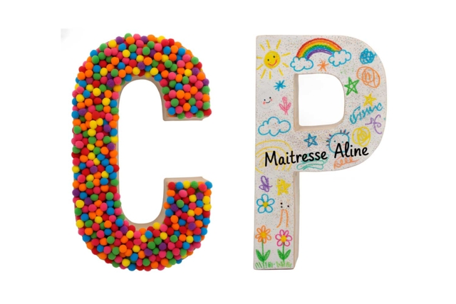 Mâché Paper Letters - 3 - Cardboard Letters - 10doigts.com - Lettres en carton - 10doigts.fr