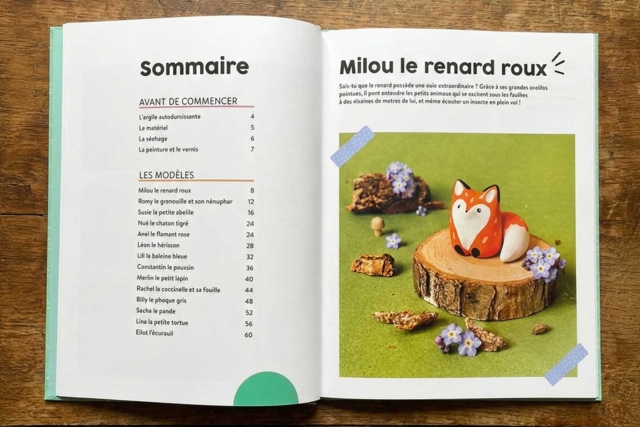 Livre : Animaux en argile autodurcissante - 2 - Modeling Books - 10doigts.com - Livres modelage - 10doigts.fr