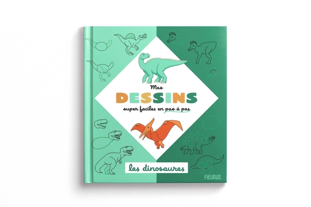 Book: My Super Easy Drawings - Dinosaurs - 1 - Coloring Books and Drawings - 10doigts.com - Livres de coloriage et dessins : pour apprendre et s'évader - 10doigts.fr