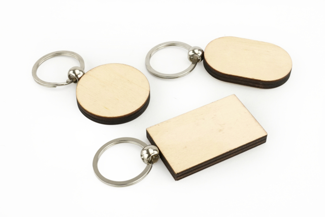 Assorted Wooden Keychains - 30 Pieces - 4 - Wooden Jewelry and Keychains - 10doigts.com - Bijoux et porte-clefs en bois - 10doigts.fr