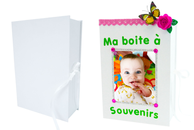 White Cardboard Box with Drawers - 5 - Cardboard Boxes and Baskets - 10doigts.com - Boîtes et corbeilles en carton - 10doigts.fr