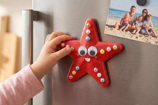 Imán estrella de mar - Formes à décorer - Polystyrène - 10doigts.fr