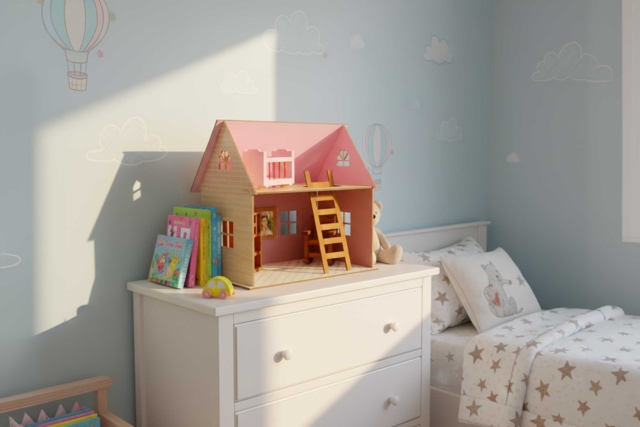 casa de madera - Maquettes en bois - 10doigts.fr