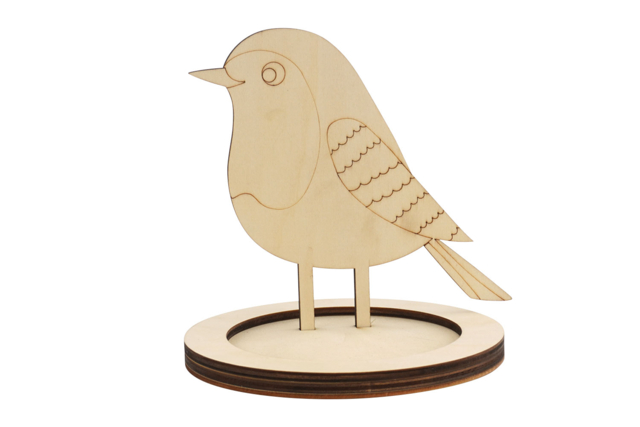 comedero de aves de madera sin tratar - Jardinage enfants - 10doigts.fr