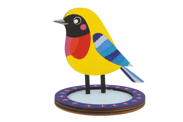 Comedero de madera para decorar - Jardinage enfants - 10doigts.fr