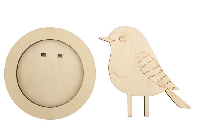 Comedero de pájaros de madera para montar - Jardinage enfants - 10doigts.fr