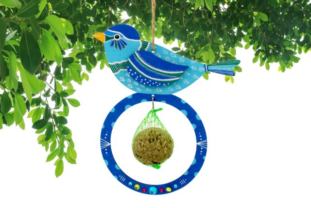Bird Feeders + Fat Balls - 6 pcs - 2 - Wooden Birdhouses and Feeders - 10doigts.com - Nichoirs, mangeoires en bois - 10doigts.fr