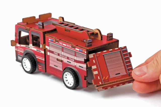 Maqueta de madera bombero - Maquettes en bois - 10doigts.fr