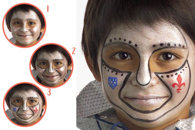 maquillaje caballero  - Maquillage créatif pour enfants - 10doigts.fr