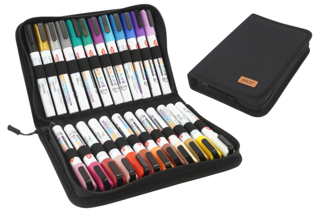 rotuladores de pintura estuche 24 colores - Marqueurs peinture : l'intensité de l'acrylique au bout des doigts - 10doigts.fr