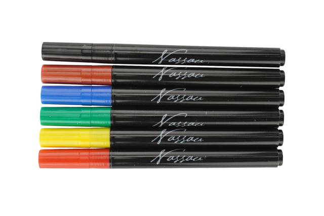 rotuladores de pintura para vidrio y porcelana set de 5 - Feutres porcelaine et verre : créez votre vaisselle personnalisée - 10doigts.fr
