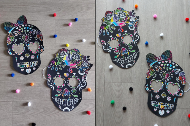 Máscara calaveras instagram5 - Masques créatifs enfants - 10doigts.fr