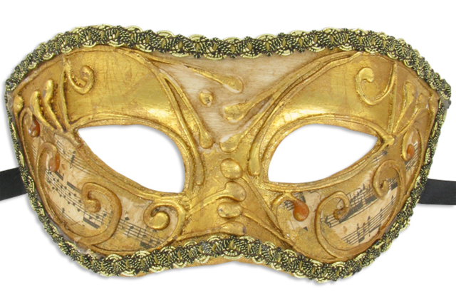 Máscara veneciana dorada - Masques créatifs enfants - 10doigts.fr