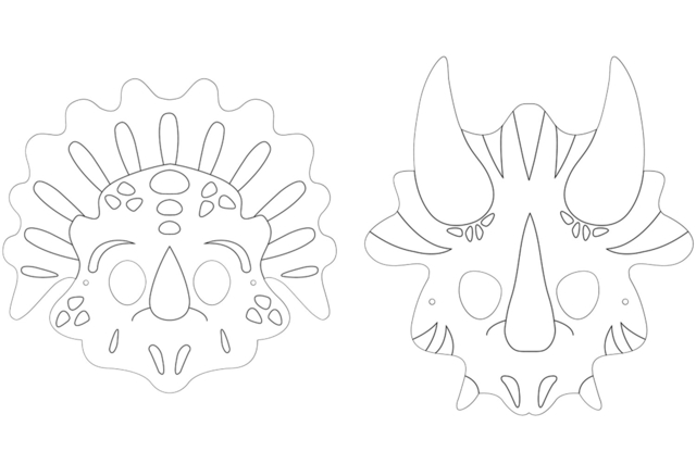 máscaras a colorir - Masques à colorier - 10doigts.fr