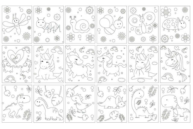Sanding Cards, Animal Theme - 6 Cards - 2 - Colored Sand - 10doigts.com - Sable coloré : tout le matériel pour créer des tableaux en sable - 10doigts.fr