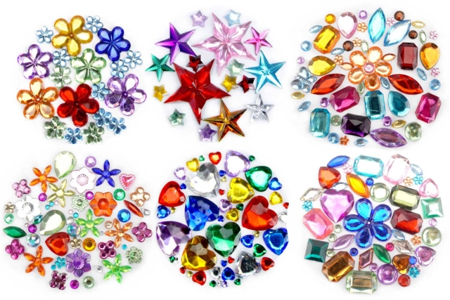 Rhinestones and Adhesive Cabochons - Choose Your Assortment - 1 - Rhinestones - 10doigts.com - Strass : apportez de l'éclat à toutes vos créations - 10doigts.fr