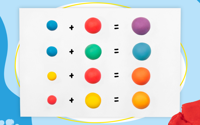 mezcla colores primarios - Pâtes à modeler bébé - 10doigts.fr
