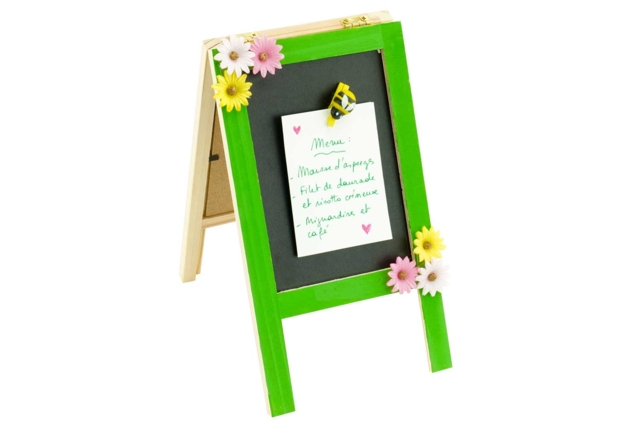 Double-Sided Chalkboard Easel - 2 - Wooden Chalkboards - 10doigts.com - Ardoises en bois - 10doigts.fr