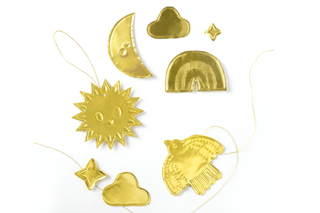 Golden Embossing Metal - 3 Sheets - 2 - Repoussé Metal - 10doigts.com - Métal à repousser : tout le matériel pour vos créations en relief - 10doigts.fr