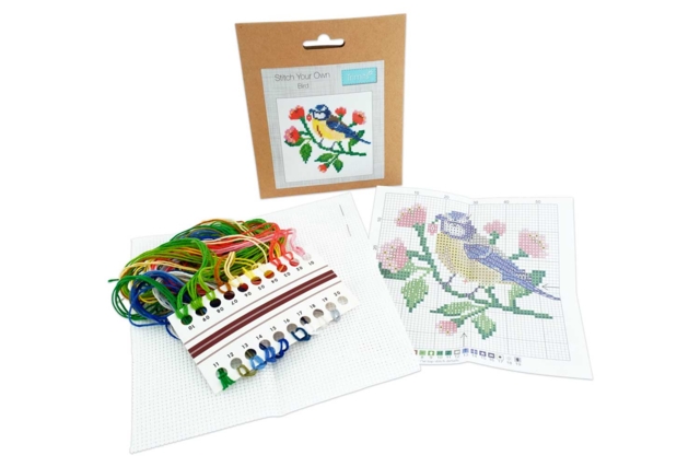 mini kit bordado pájaro - Kits Mercerie - 10doigts.fr