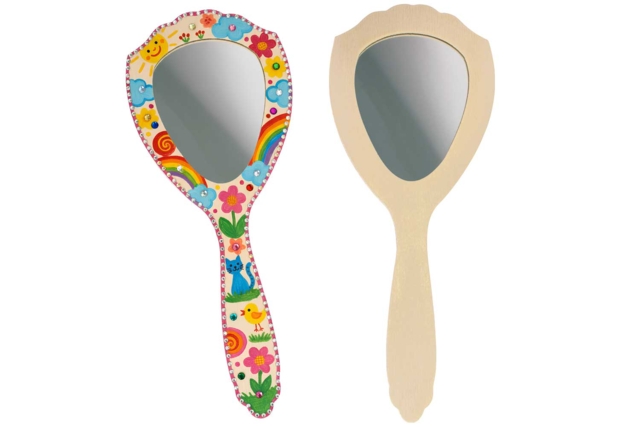 espejo pintura niño - Miroirs à décorer - 10doigts.fr