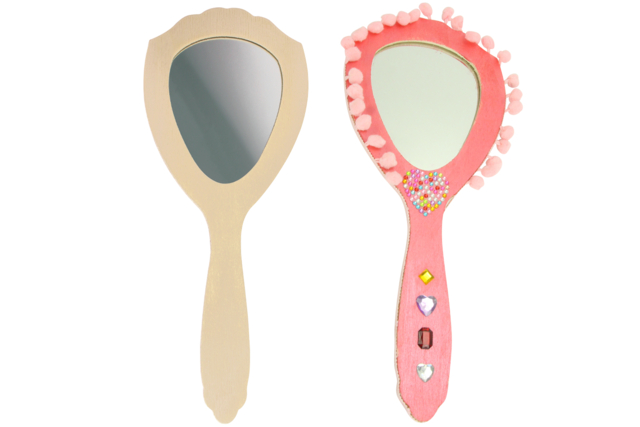 espejo rosa - Miroirs à décorer - 10doigts.fr