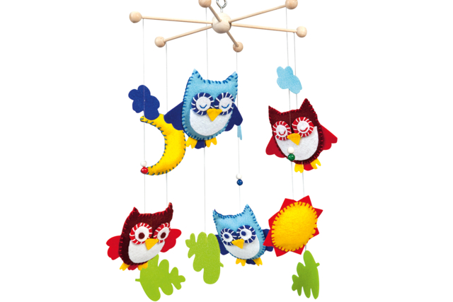 Wooden mobile holder, 6 arms - 4 - Mobile Supports - 10doigts.com - Supports pour mobiles - 10doigts.fr