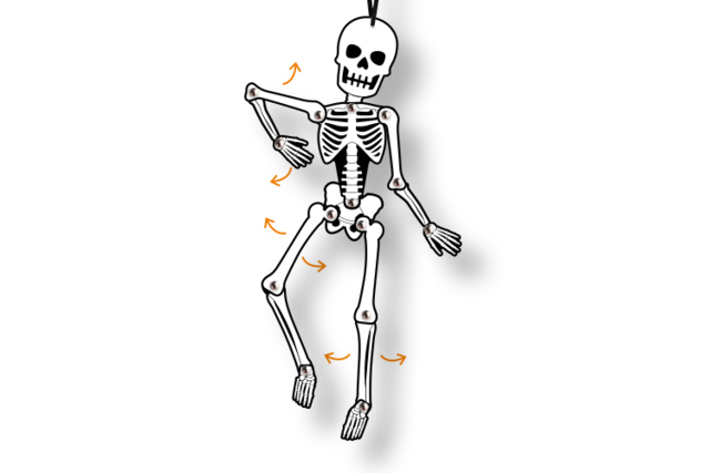 Móvil esqueleto articulado - Kits créatifs Halloween - 10doigts.fr