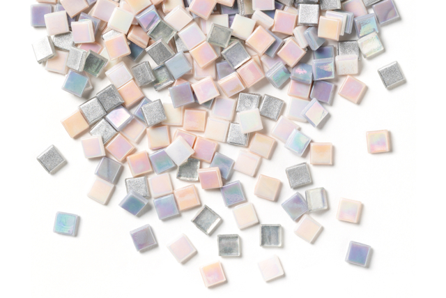 Iridescent Glass Mosaics - 300 Pieces - 1 - Glass Mosaics - 10doigts.com - Mosaïques en verre - 10doigts.fr