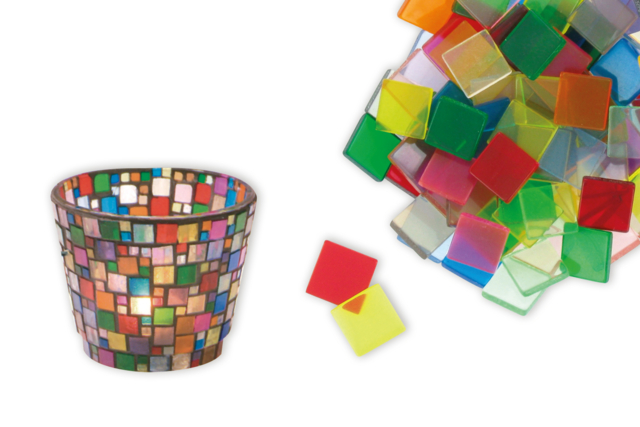 Acrylic Mosaic - Glossy Transparent Finish - 3 - Resin Mosaics - 10doigts.com - Mosaïques en résine - 10doigts.fr
